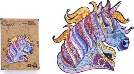Изображение Maksik Puzzle drewniane Bajeczny Jednoroec PuzA3-00721