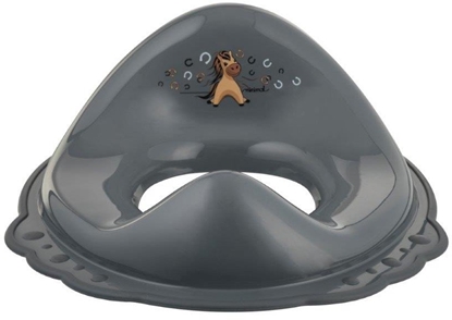 Attēls no Maltex Nakadka na sedes z gumkami antypolizgowymi Konik stalowy szary