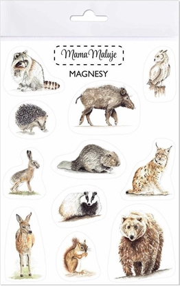 Изображение Mama Maluje Magnesy Zwierzta lene