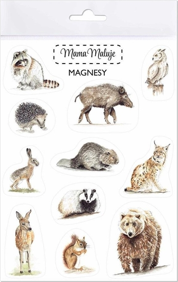 Picture of Mama Maluje Magnesy Zwierzta lene