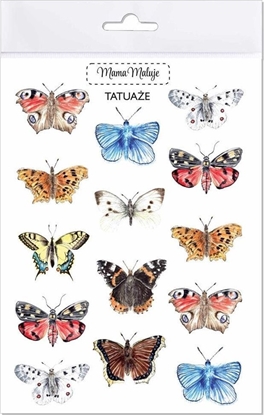 Изображение Mama Maluje Tatuae zmywalne Motyle