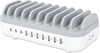 Изображение Manhattan Charging Station, 10x Ports: 3x USB-C (up to 18W PD) and 7x USB-A (up to 12W), 120W Total Output, White/Grey, Three Year Warranty, Box