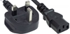Picture of Manhattan Power Cord/Cable, UK 3-pin plug to C13 Female (kettle lead), 1.8m, 10A, Black, Lifetime Warranty, Polybag