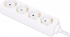 Picture of Manhattan Power Distribution Unit EU (2-pin), x4 gang/output, 2m cable, 16A, White, Extension Lead, PDU, Power Strip, Three Year Warranty