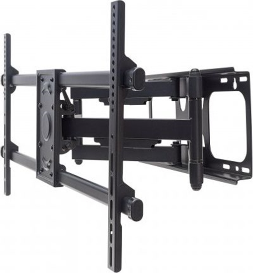 Picture of Manhattan TV & Monitor Mount, Wall, Full Motion, 1 screen, Screen Sizes: 37-75", Black, VESA 200x200 to 800x400mm, Max 75kg, LFD, Tilt & Swivel with 3 Pivots, Lifetime Warranty
