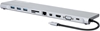 Picture of Manhattan USB-C Dock/Hub with Card Reader and MST, Ports (x9): Audio 3.5mm, Mini DP, Ethernet, HDMI, USB-A (x3), USB-C and VGA, With Power Delivery (100W) to USB-C Port (Note add USB-C wall charger and USB-C cable needed),All Ports can be used at the same