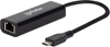 Picture of Manhattan USB-C to 2.5GBASE-T Gigabit (10/100/1000 Mbps & 2.5 Gbps) RJ45 Network Adapter, Equivalent to Startech US2GC30, Multi-Gigabit Ethernet, Black, Three Year Warranty, Box