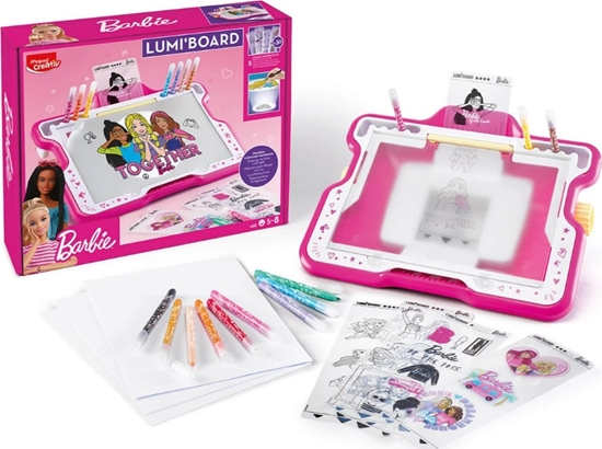 Изображение Maped Tablica kreatywna podwietlana do rysowania Barbie Maped