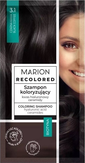 Изображение Marion Marion Recolored szampon koloryzujcy 3.1 Czarna Kawa 35ml