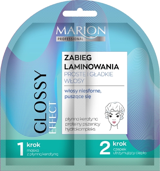 Picture of Marion Zabieg laminowania Duo Proste i Gadkie wosy - do wosów niesfornych 20ml+czepek