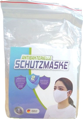 Attēls no Maseczki ochronne, wielorazowe, biae - 5 sztuk