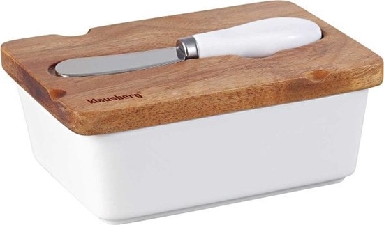 Изображение MASELNICZKA PORCELANOWA Z NOYKIEM KLAUSBERG KB-7785 BIAA