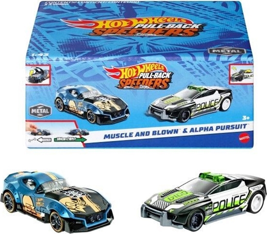 Изображение Mattel Hot Wheels Pull-Back Speeders Zestaw 2 pojazdy