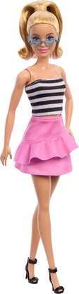 Picture of Mattel Lalka Barbie Fashionistas top w biao-czarne paski