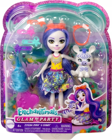 Picture of Mattel Lalka Deluxe Enchantimals Zebra