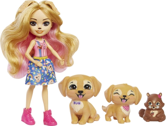 Изображение Mattel Lalka Enchantimals Rodzina pieski Retrievery HHB85