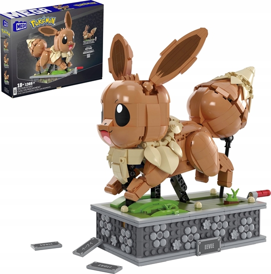 Picture of Mattel MEGA Pokemon Ruchomy Eevee do ustawiania  (HTH71)