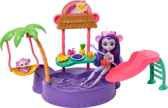 Picture of Mattel Zestaw Enchantimals Tropikalny basen + lalka Mapka