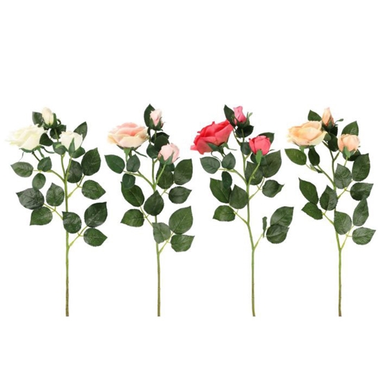 Picture of Mākslīgie ziedi 4Living Roze 63cm dažādas krāsas 1gab.