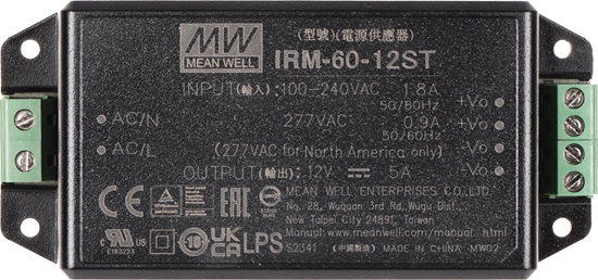 Picture of Mean Well ZASILACZ IMPULSOWY IRM-60-12ST MEAN WELL