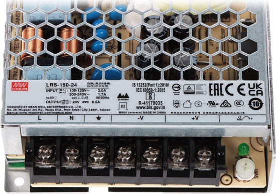 Изображение Mean Well ZASILACZ IMPULSOWY LRS-150-24 MEAN WELL