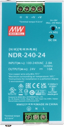 Picture of Mean Well ZASILACZ IMPULSOWY NDR-240-24 MEAN WELL