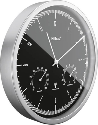 Attēls no Mebus 19777 radio wall clock with Thermo-Hygrometer
