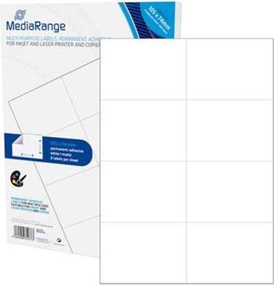 Picture of MediaRange Etykiety biae 105x74mm, 400 sztuk (MRINK145)