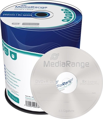 Изображение Mediarange DVD+R 8.5GB 100pcs 8x Double Layer