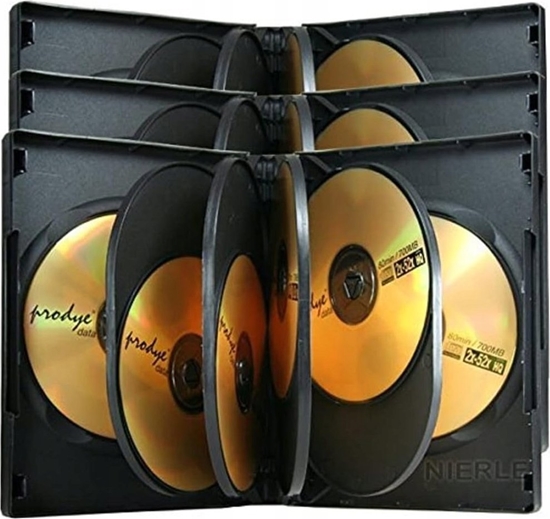 Изображение MediaRange MediaRange DVD-Leerhülle für 8 Dics 27mm schwarz 3pcs