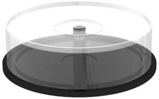 Picture of Mediarange Spindel für 3000 Dics tranparent mit schwarzem Bo