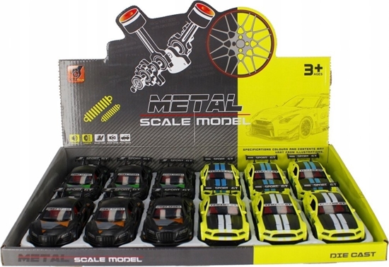 Picture of Mega Creative AUTO WYSCIG MET DZ/SW P/B 13CM MIX4 MC12/144/288