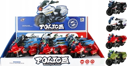 Изображение Mega Creative MOTOCYKL POLICJA P/B 13CM MIX4 MC DISP12/144/288