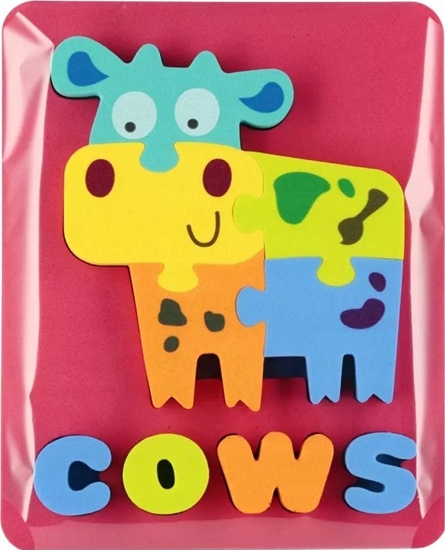 Picture of Mega Creative PUZZLE PIAN ZWIERZ 16X20X2 MIX4 MC 12/144/288