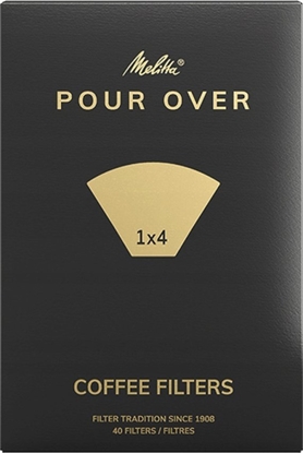 Attēls no Melitta Melitta - Papierowe filtry do kawy 1x4 - Pour Over - 40 sztuk