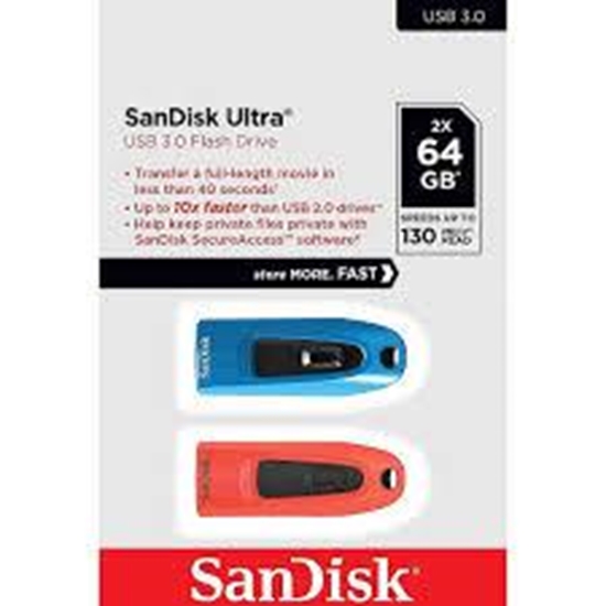 Изображение MEMORY DRIVE FLASH USB3 64GB/2PK SDCZ48-064G-G46BR2 SANDISK