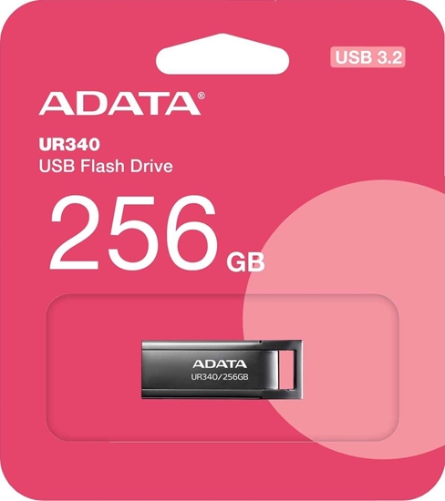 Picture of MEMORY DRIVE FLASH USB3.2 256G/BLACK AROY-UR340-256GBK ADATA