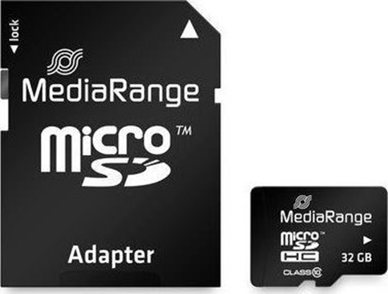 Picture of MEMORY MICRO SDHC 32GB C10/W/ADAPTER MR959 MEDIARANGE