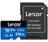 Picture of MEMORY MICRO SDXC 512GB UHS-I/W/ADAPTER LSDMI512BB633A LEXAR