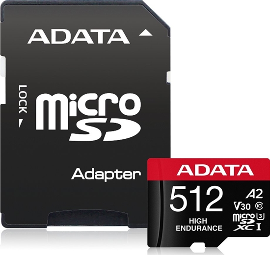 Picture of MEMORY MICRO SDXC 512GB W/AD./AUSDX512GUI3V30SHA2-RA1 ADATA
