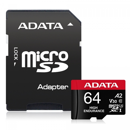 Picture of MEMORY MICRO SDXC 64GB W/ADAP./AUSDX64GUI3V30SHA2-RA1 ADATA