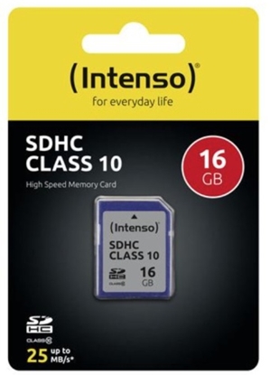 Picture of MEMORY SDHC 16GB C10 / 3411470 INTENSO
