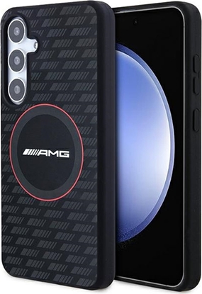 Picture of Mercedes Etui AMG AMHMS24S23SMRK Samsung Galaxy S24 hardcase Silicone Carbon Pattern MagSafe czarny/black