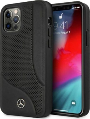 Picture of Mercedes Mercedes MEHCP12LCDOBK iPhone 12 Pro Max 6,7" czarny/black hardcase Leather Perforated Area