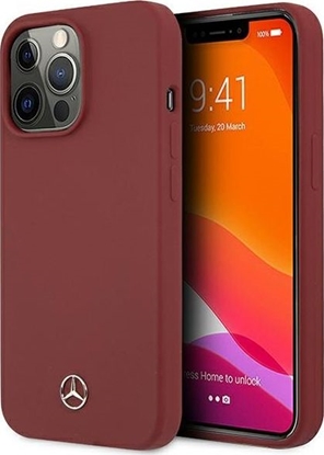 Attēls no Mercedes Mercedes MEHCP13LSILRE iPhone 13 Pro / 13 6,1" czerwony/red hardcase Silicone Line