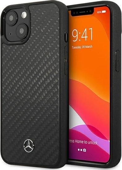 Picture of Mercedes Mercedes MEHCP13SRCABK iPhone 13 mini 5,4" czarny/black carbon hardcase Dynamic Line