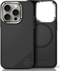 Picture of Mercedes Mercedes MEHMP16L23SUGDK iPhone 16 Pro 6.3" black/black hardcase Silicone Tonal Logo Wood Pattern MagSafe
