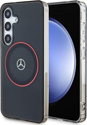 Picture of Mercedes Mercedes MEHMS24S23HUORK S24 S921 czarny/black hardcase Double Layer W/ Red MagSafe