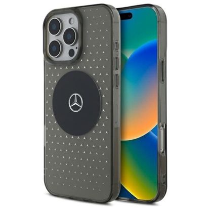 Attēls no Mercedes Star Pattern MagSafe Back Case for Apple iPhone 16 Pro