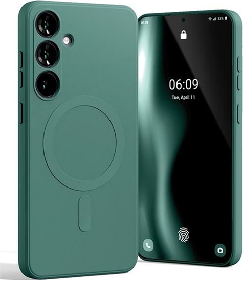 Picture of Mercury Mercury MagSafe Semi-Silicone Sam S24+ S926 zielony /green